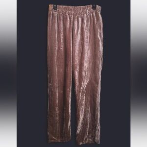 TINA JO Velour Joggers Women’s Small Dusty Rose‎ Pink,